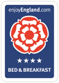 enjoyEngland.com 4 star bed & breakfast badge